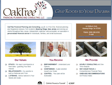 Tablet Screenshot of oaktreefinancialplanning.com